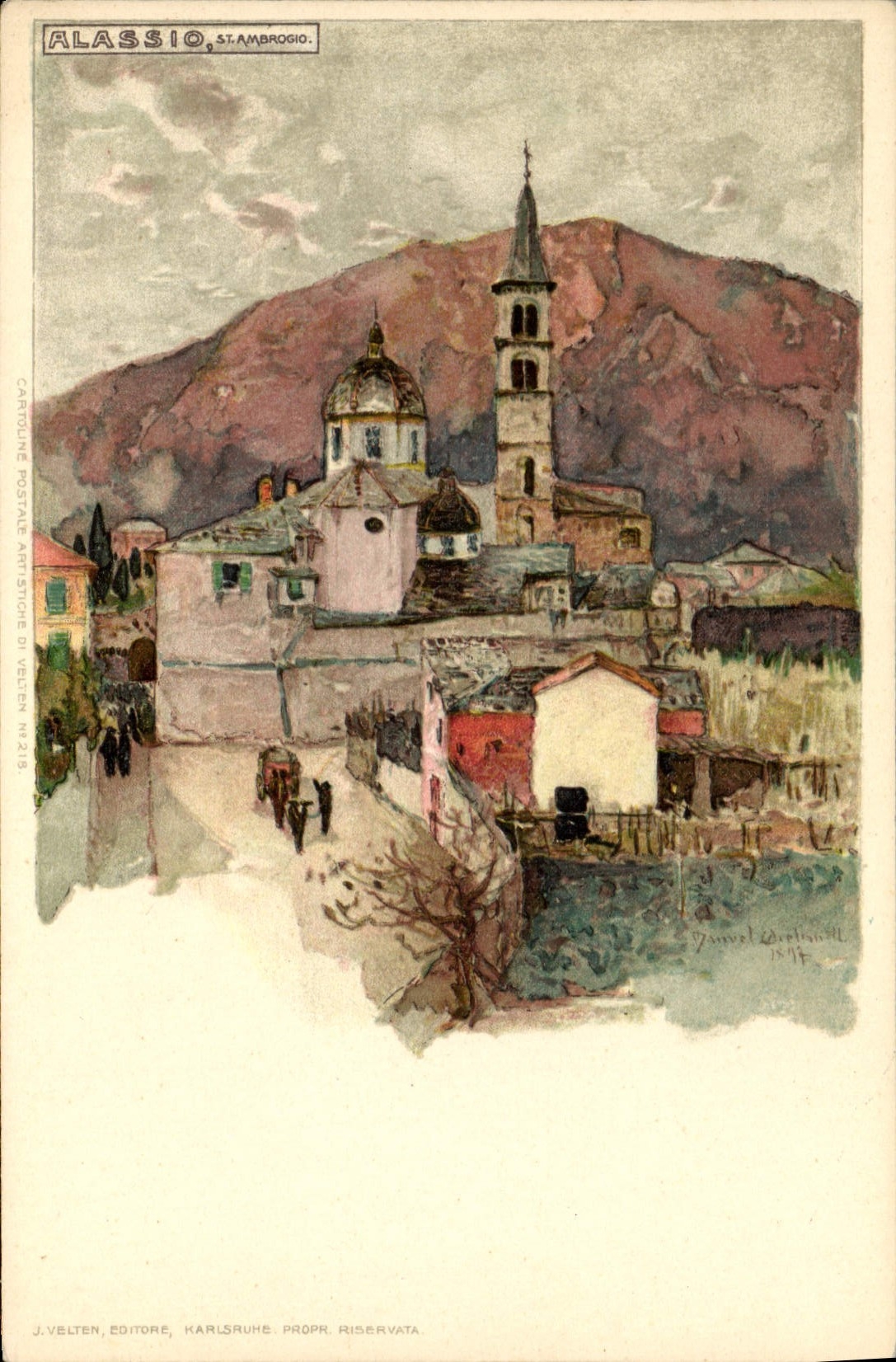 CPA Illustrateur Alassio 