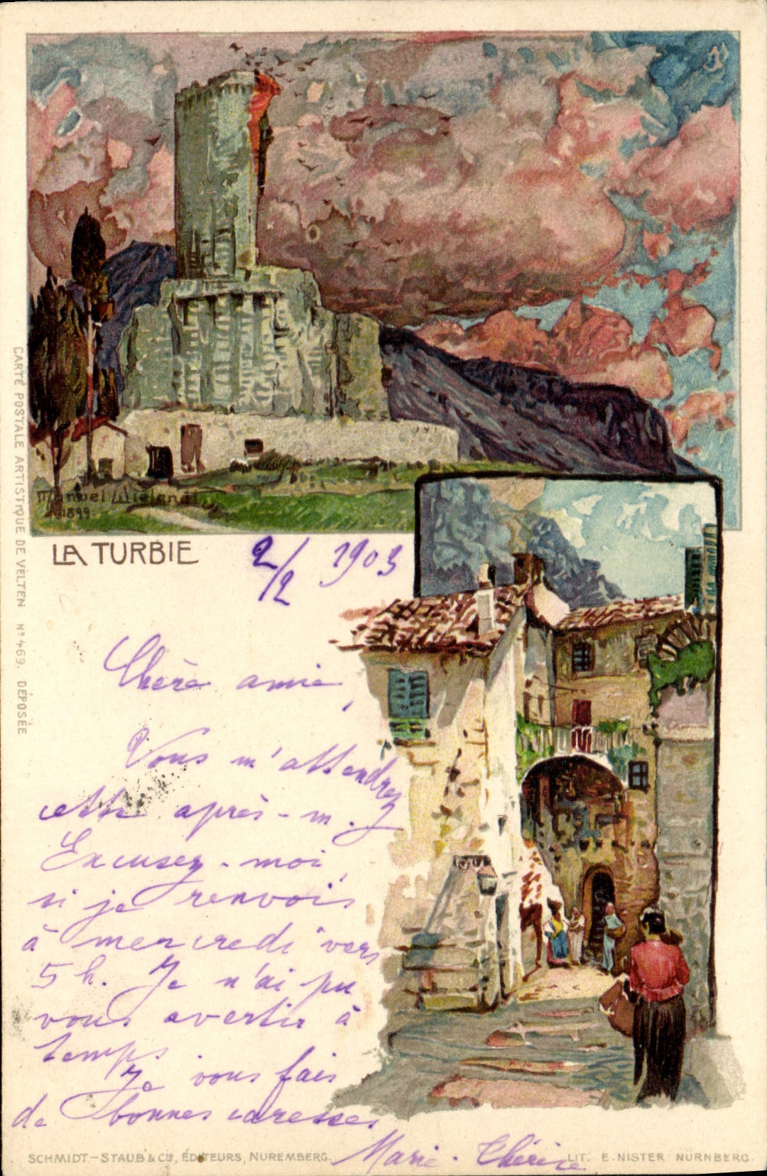 CPA Illustrateur La Turbie 