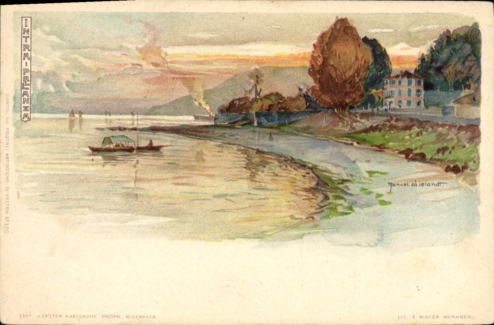 CPA Illustrateur Intra Pallanza