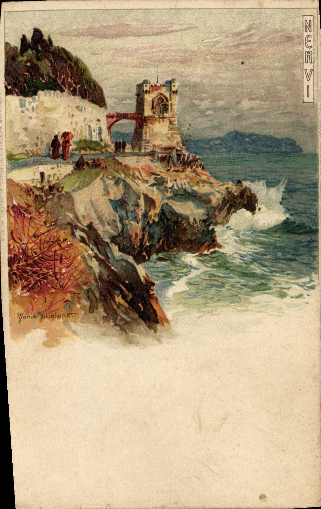 CPA Illustrateur Nervi 