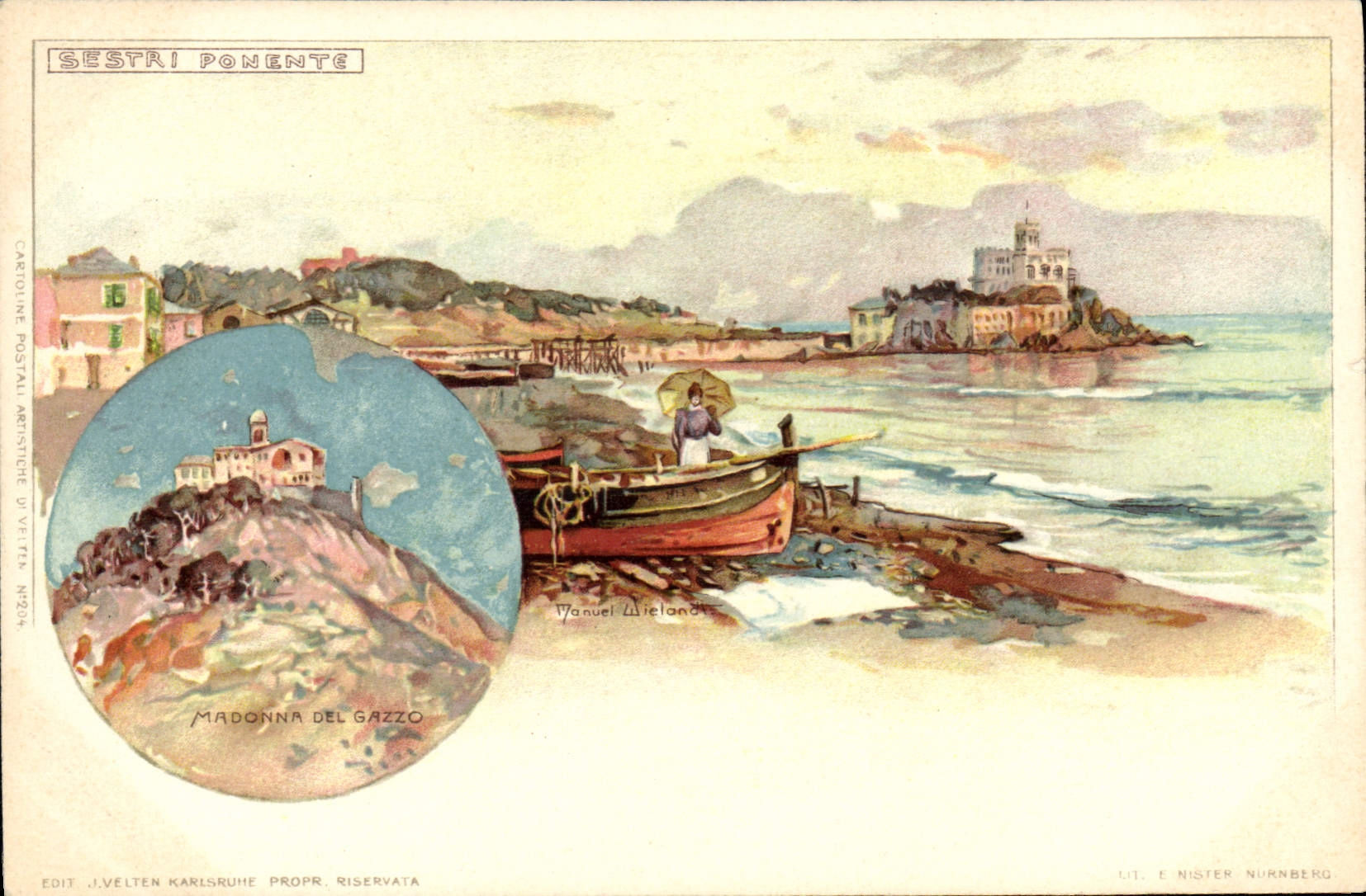 CPA Illustrateur Sestri Ponente