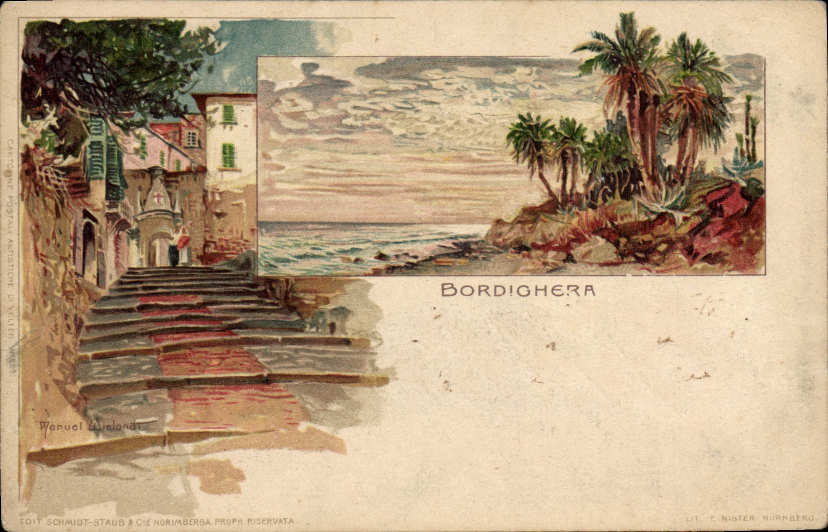 CPA Illustrateur Bordighera