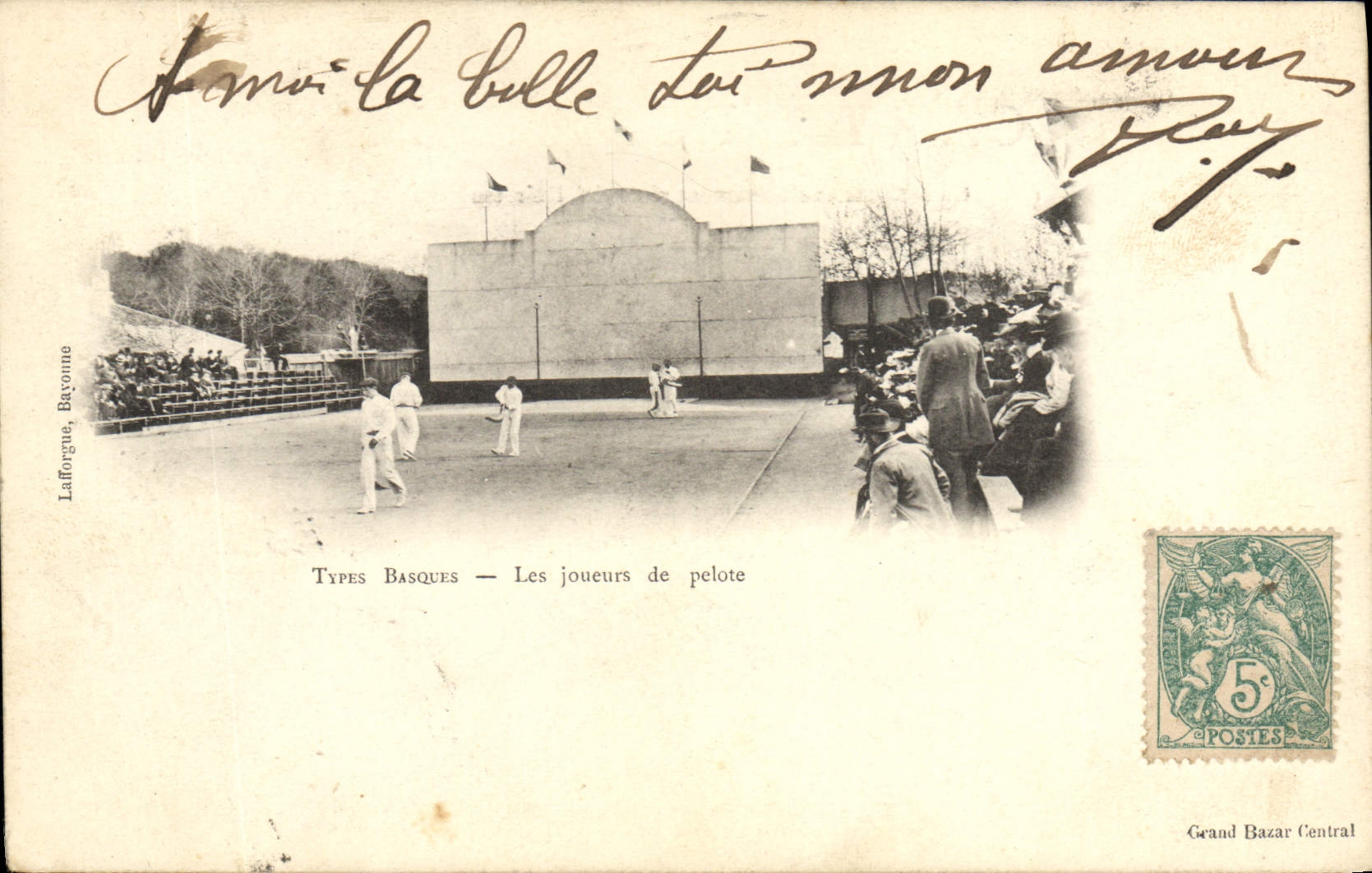 CPA Folklore Types basques Les joueures de pelote basque 