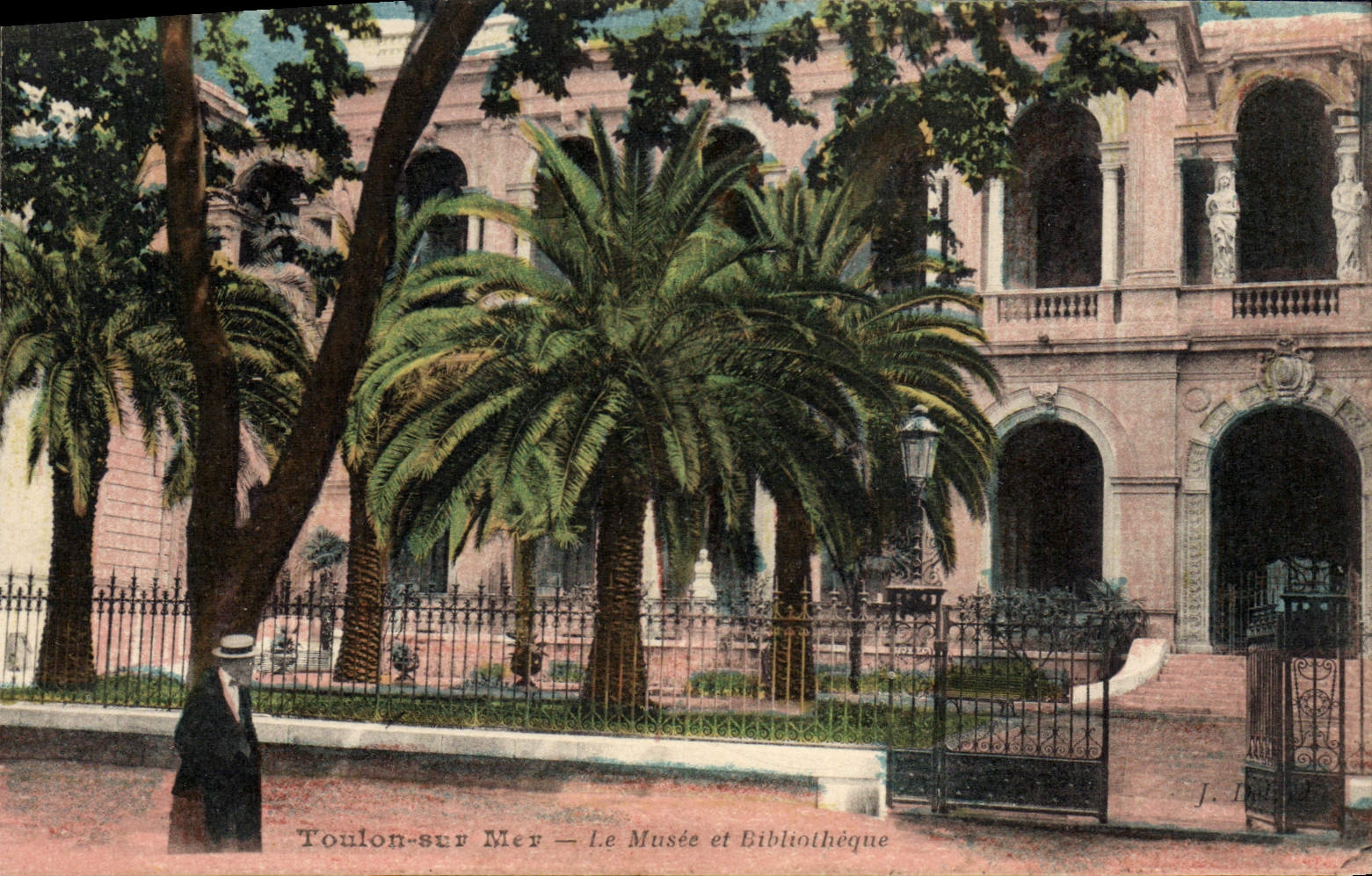 CPA Toulon sur Mer Le musee et bibliotheque