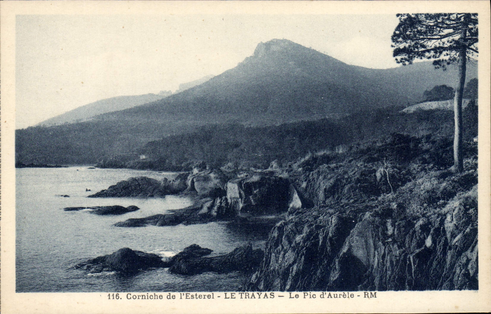 CPA Corniche de l'Esterel Le Trayas Le pic d'Aurele