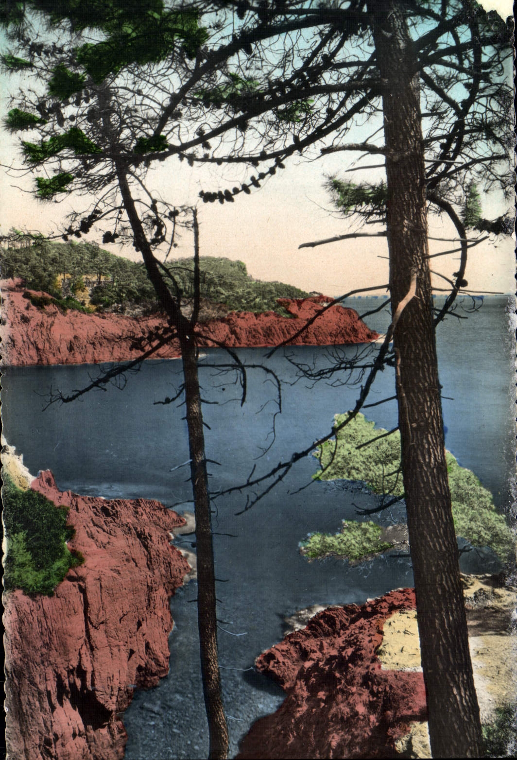 MODERN CARD the Gold Cornice Of Sea In Trayas