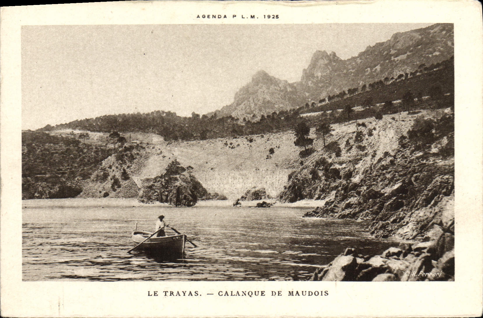 VINTAGE POSTCARD Trayas Creek De Maudois