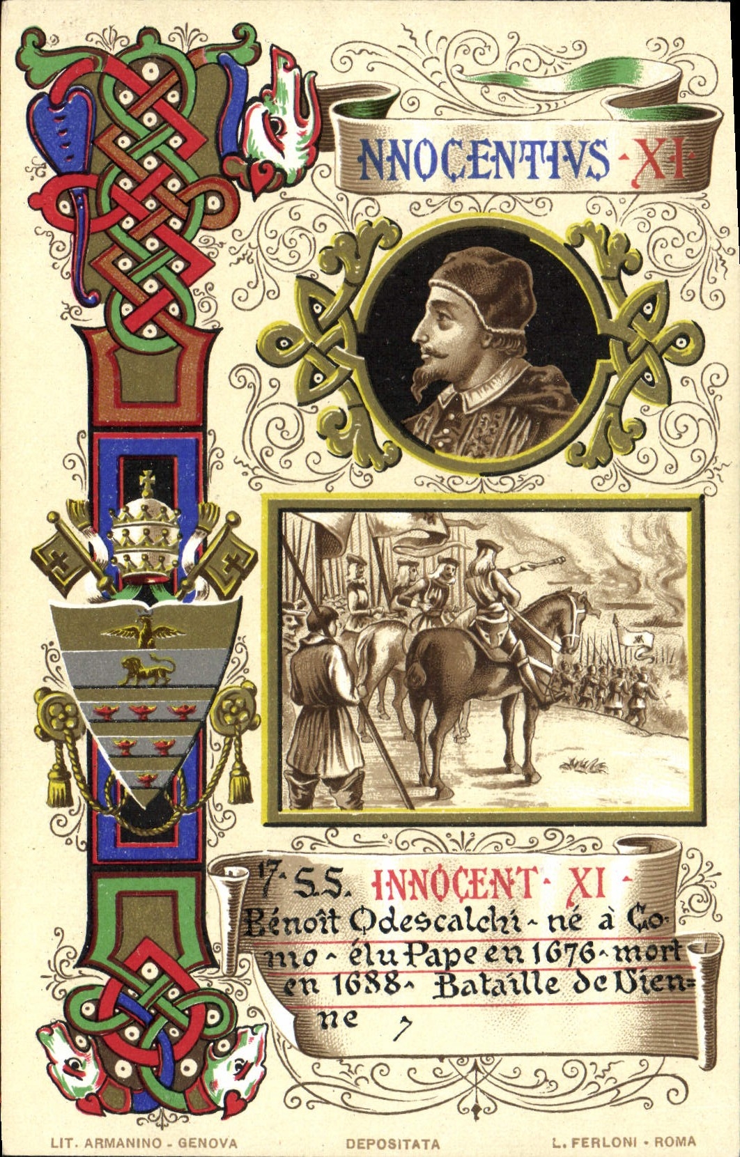 Papa inocente de la POSTAL de la VENDIMIA XI