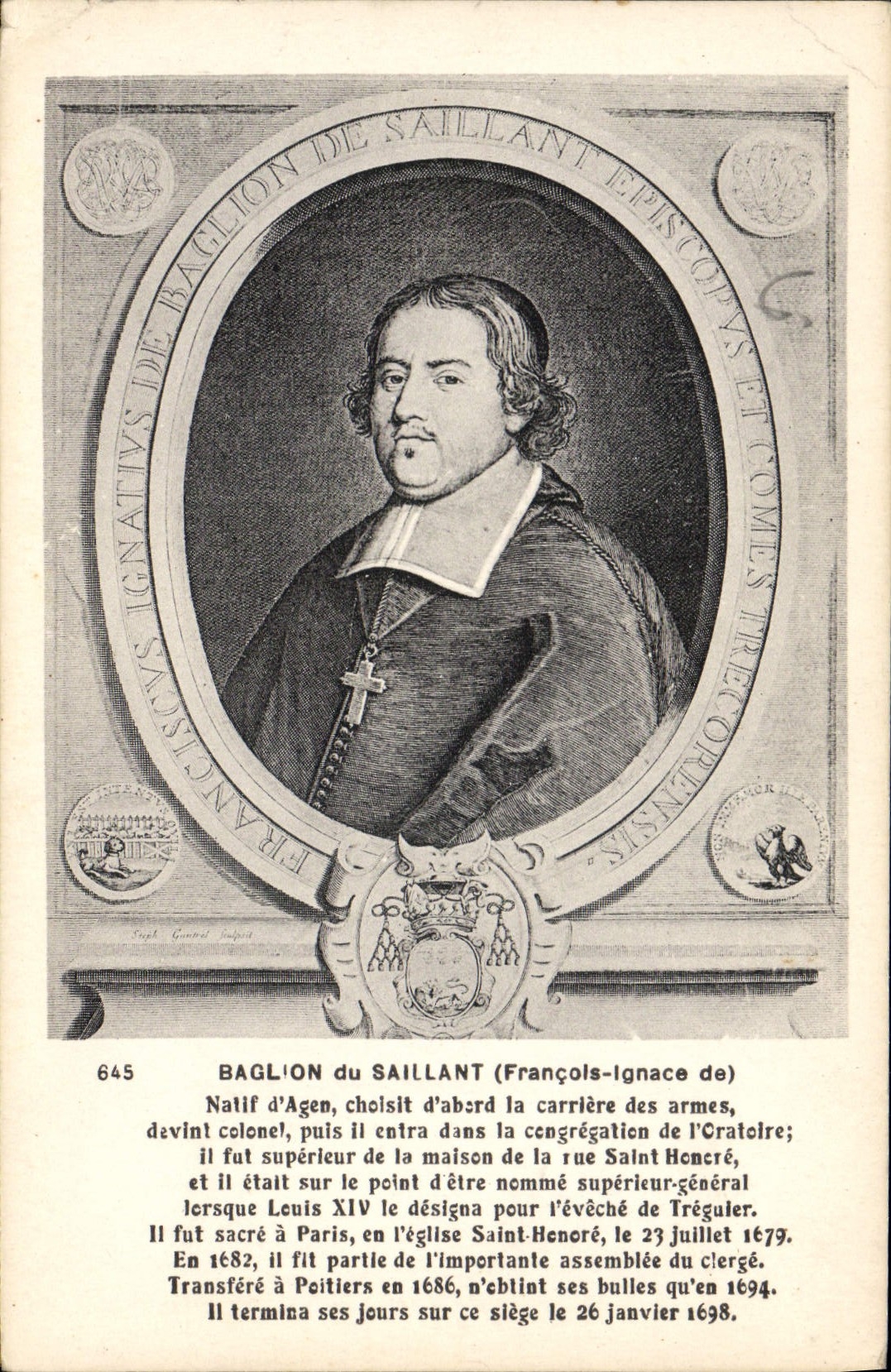 VINTAGE POSTCARD Baglion of the Projecting one