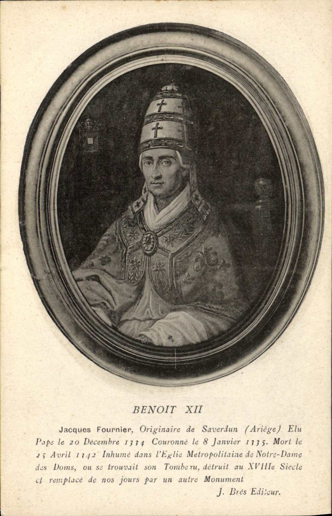 CPA Pape Benoit XII