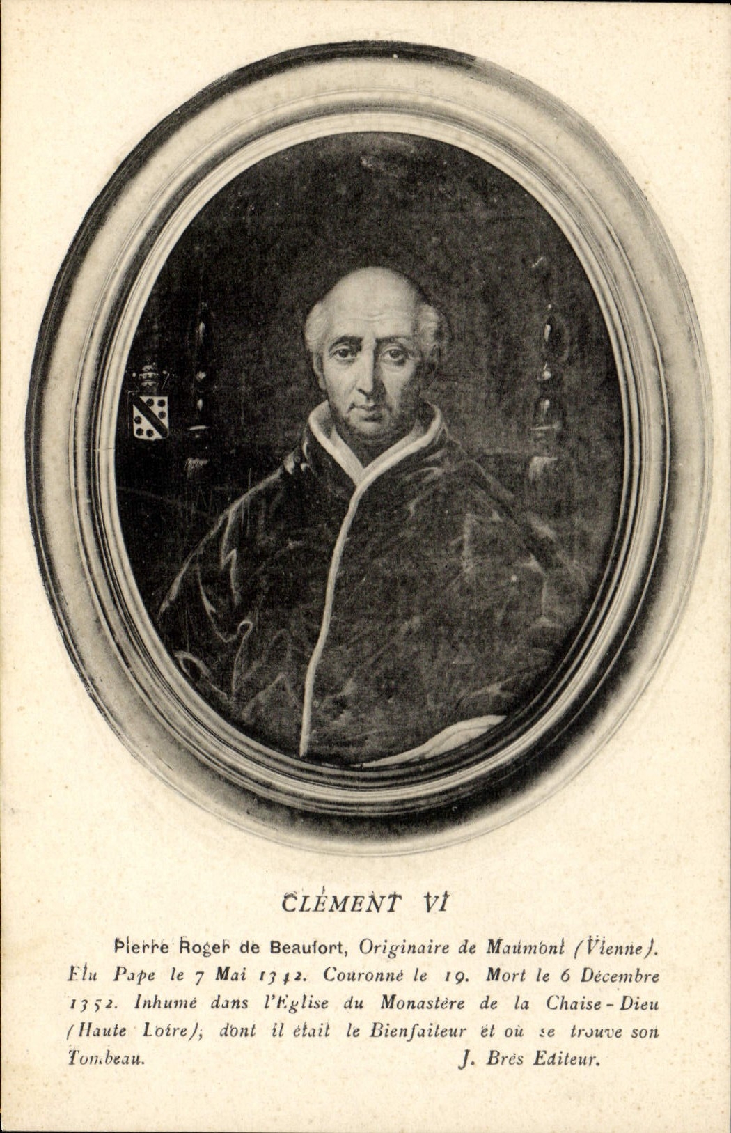 VINTAGE POSTCARD Pope Clement VI