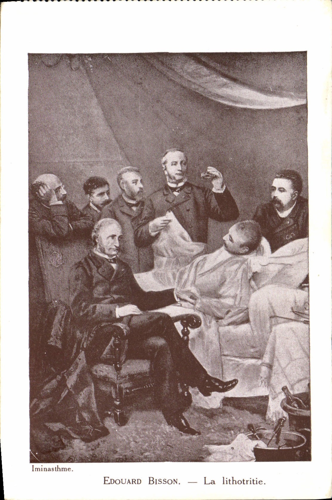 VINTAGE POSTCARD Edouard Bison the lithotritie