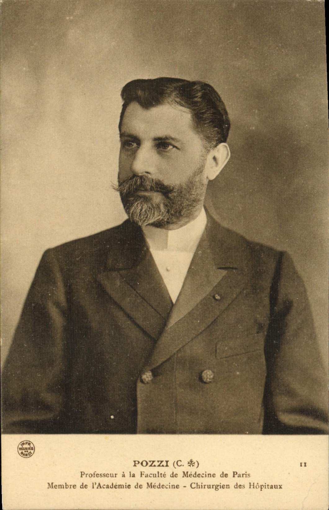 VINTAGE POSTCARD Pozzi Professor of the Medical college of Paris Member of the Academy of Medicine Surgeon of the Hospitals
