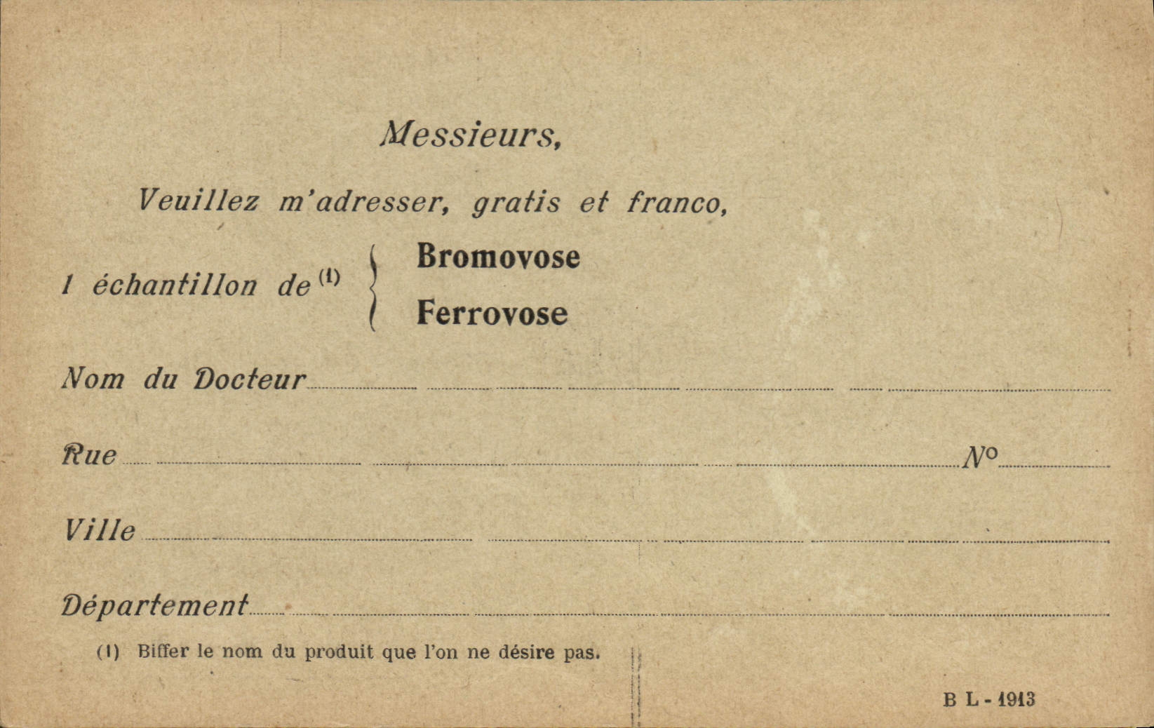 Carte Postale Bromovose Ferrovose Rue Amelot Paris 11eme