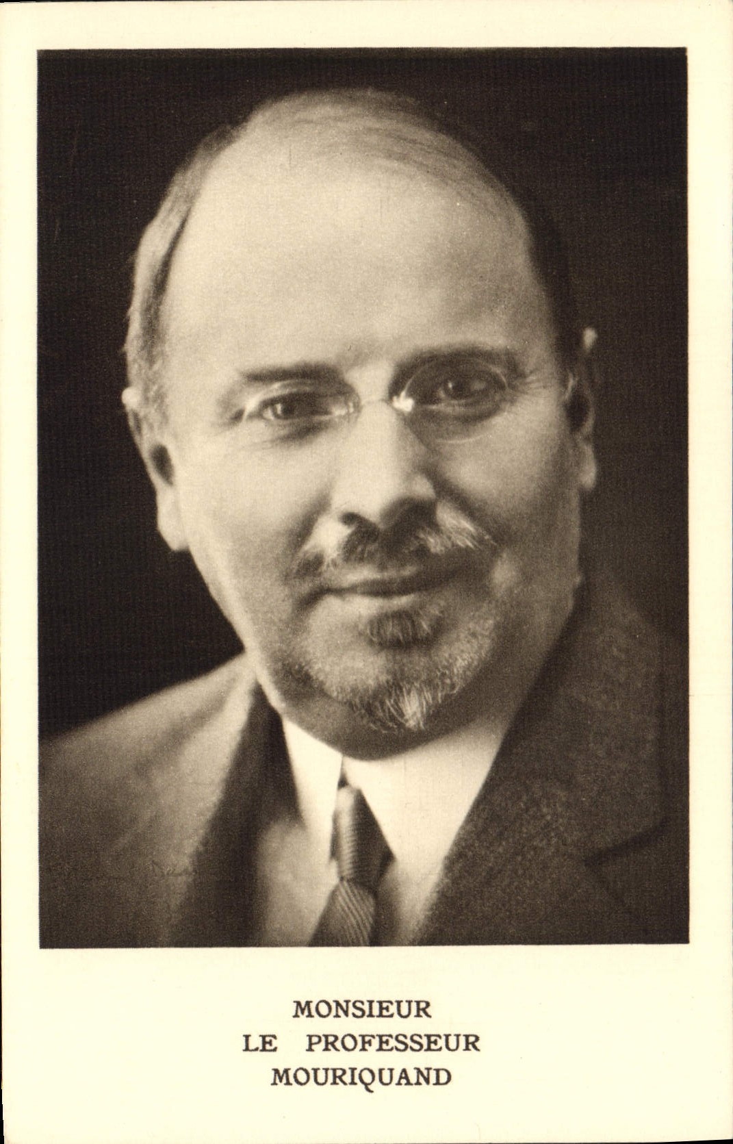 VINTAGE POSTCARD Mister Professor Mouriquand