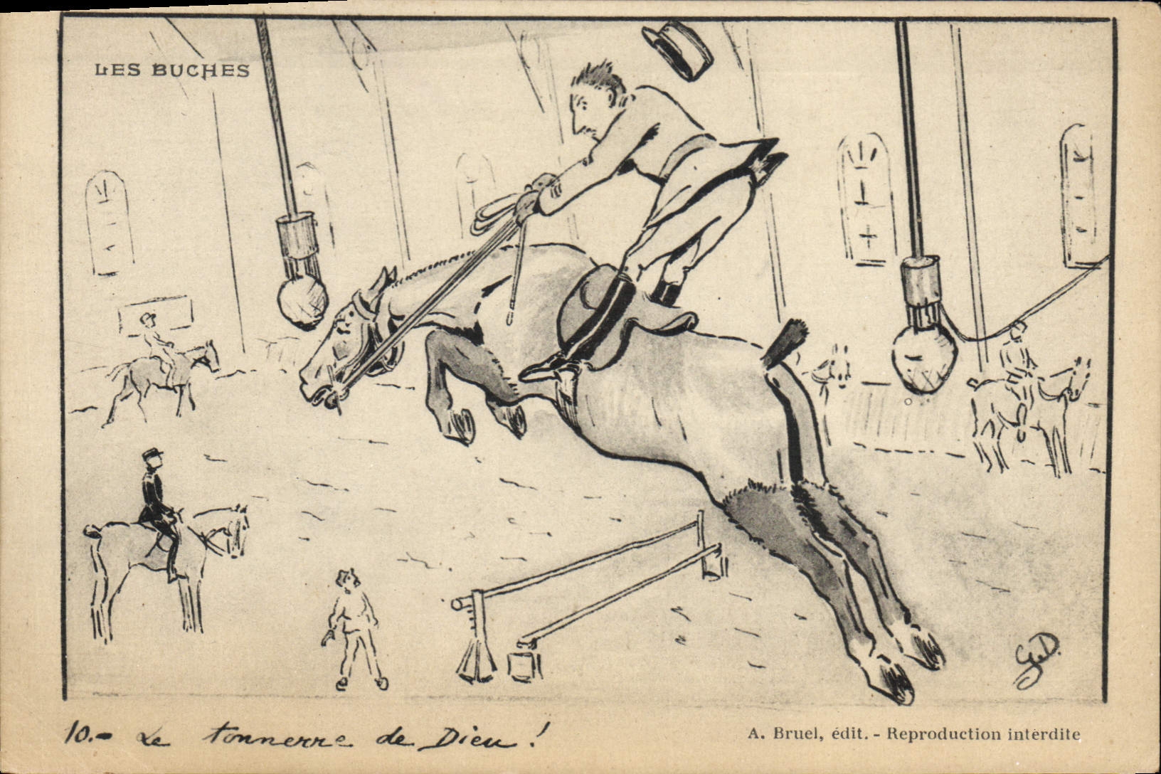 CPA Cheval Hippisme Les buches