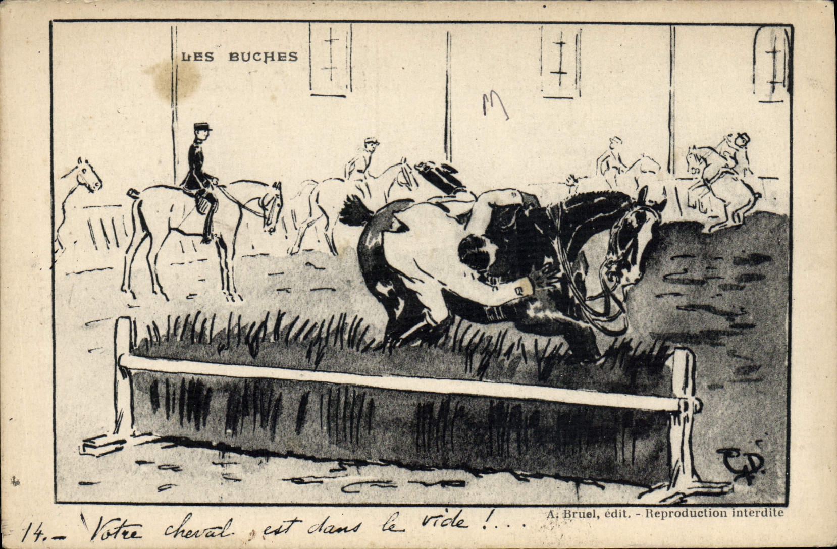 CPA Cheval Hippisme Les buches