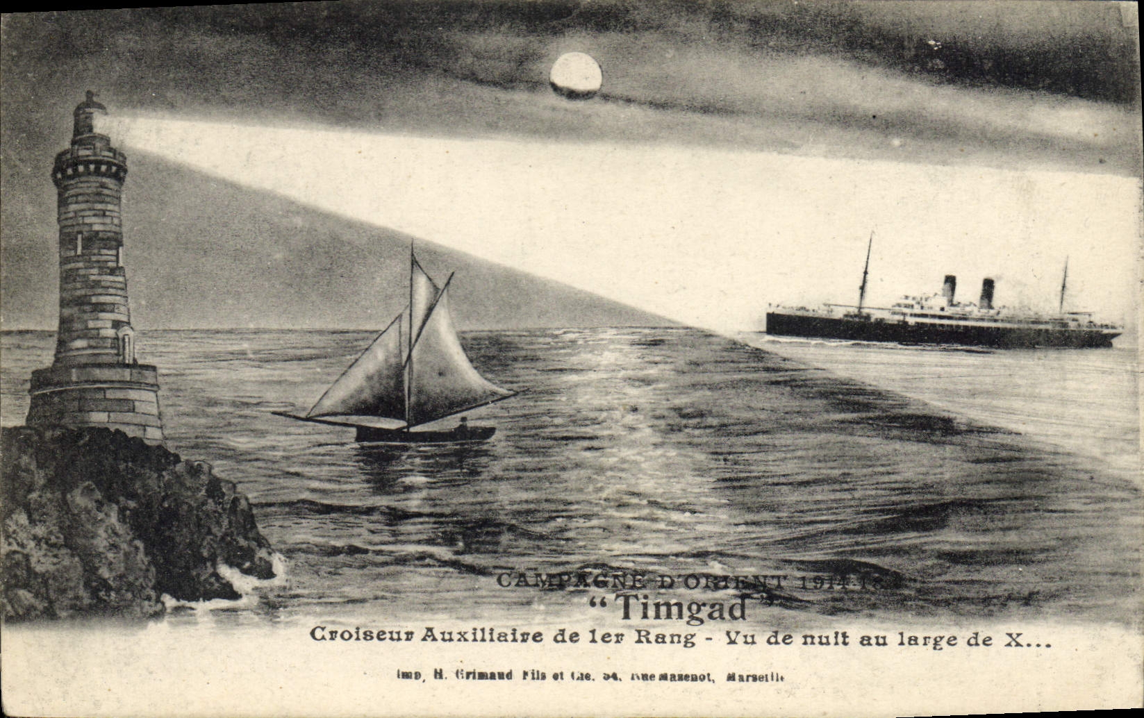 CPA Bateau Timgad Croiseur auxiliaire de 1er rang 