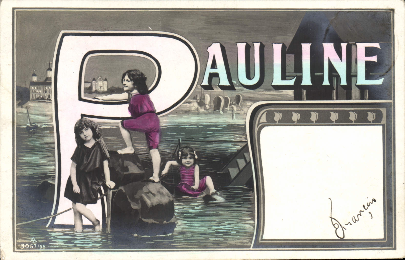 CPA Prenom Pauline Enfants