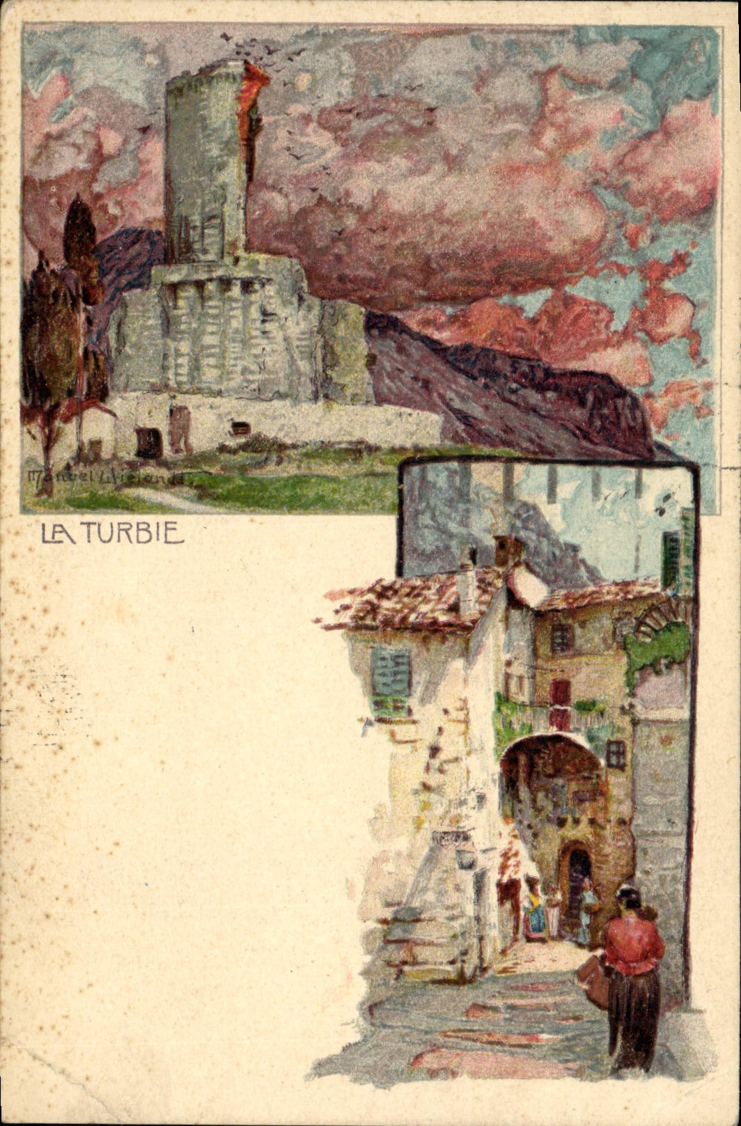 CPA Illustrateur La Turbie