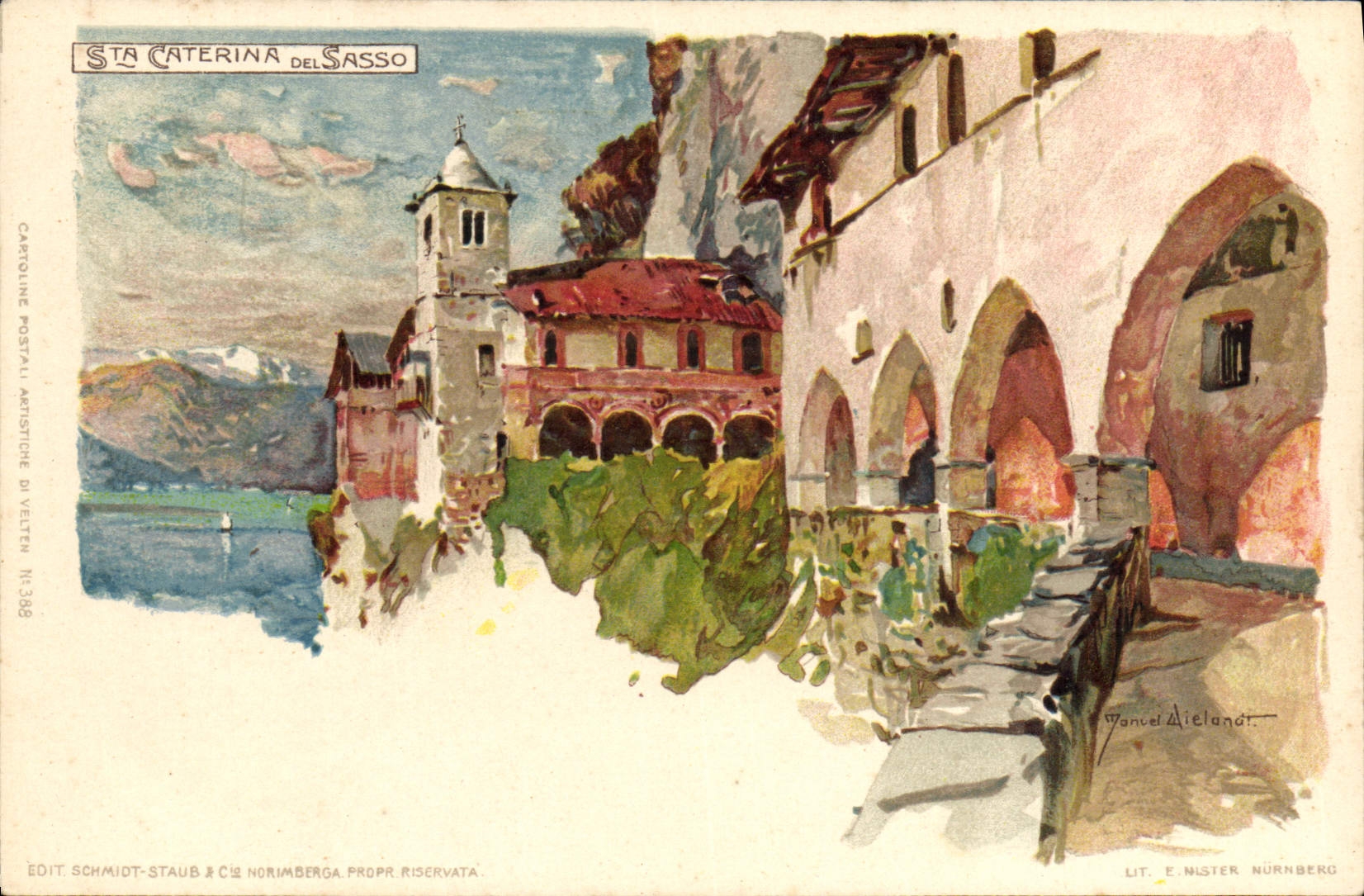 VINTAGE POSTCARD Italy Illustrator co. Caterina del Sasso