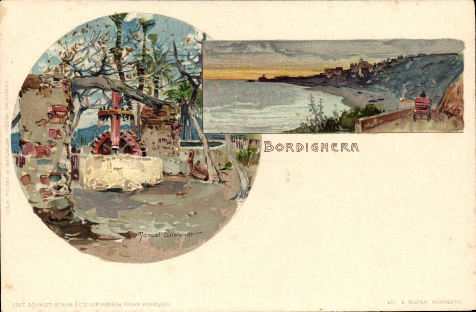 CPA Italie Illustrateur Bordighera