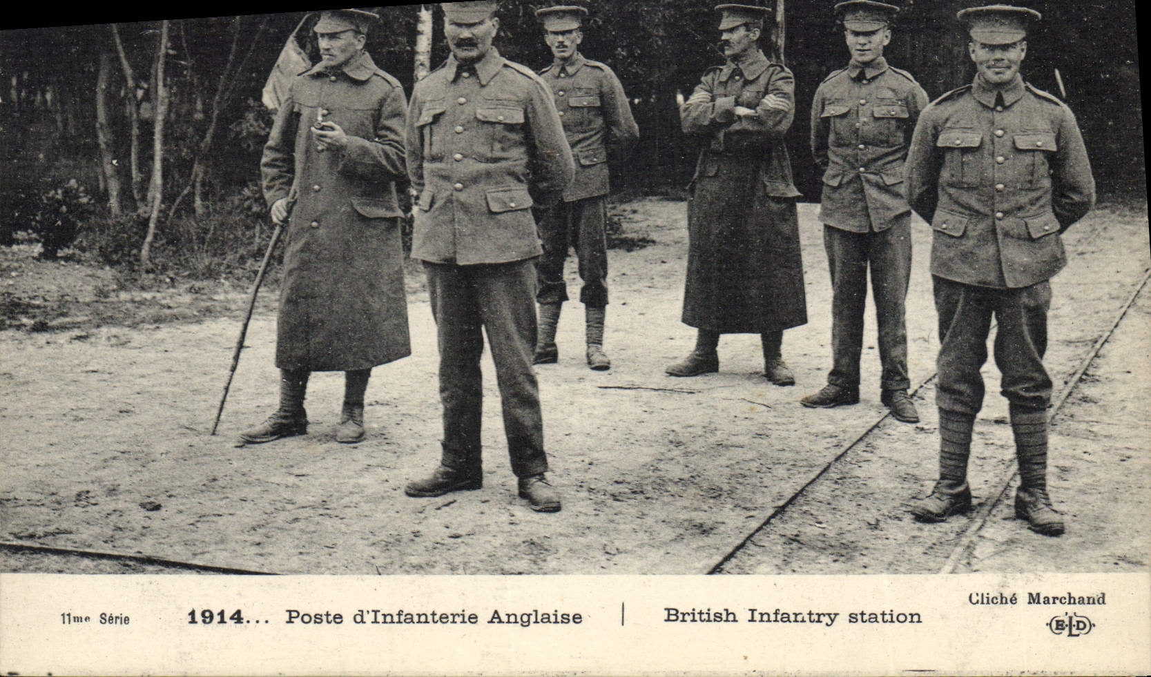 VINTAGE POSTCARD Militaria Posts of English infantry