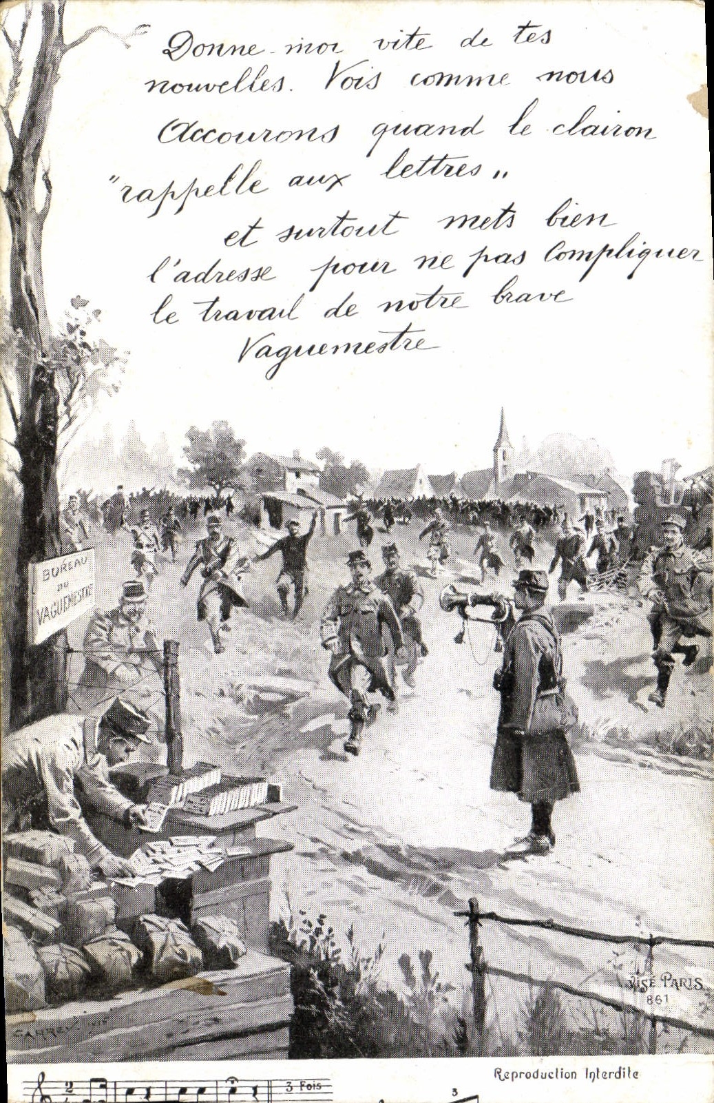 CPA Militaria Son du clairon