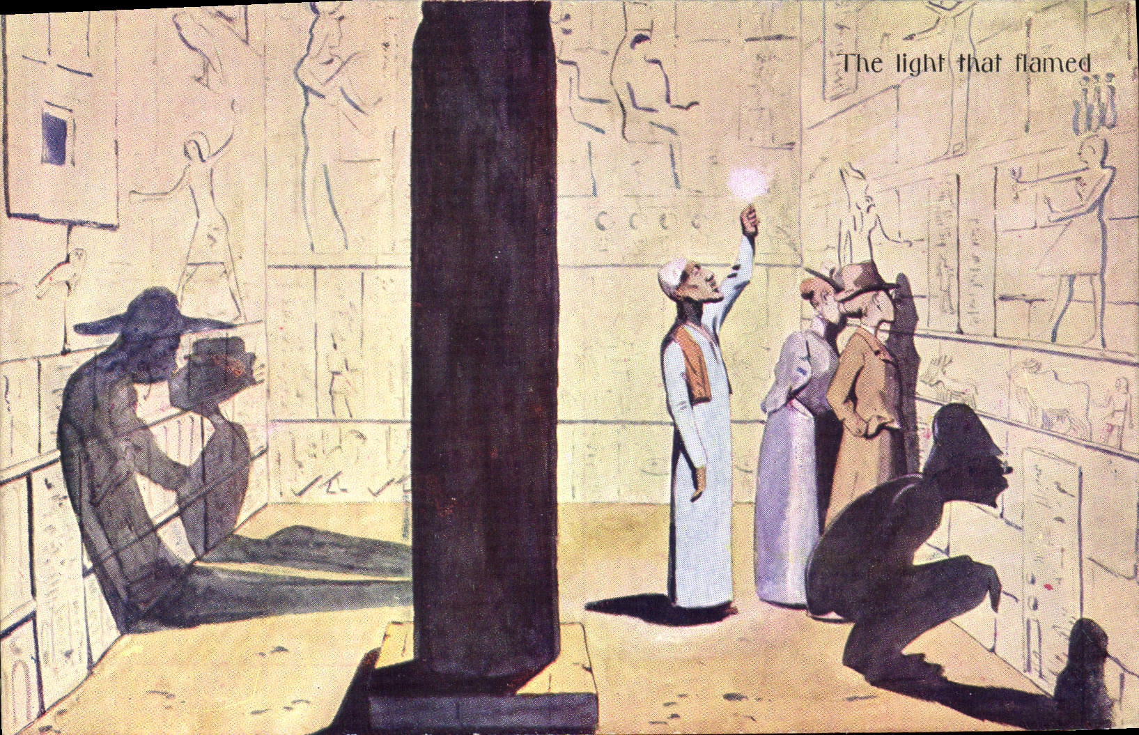 CPA Fantaisie Illustrateur The light that flamed Egypt Egypte