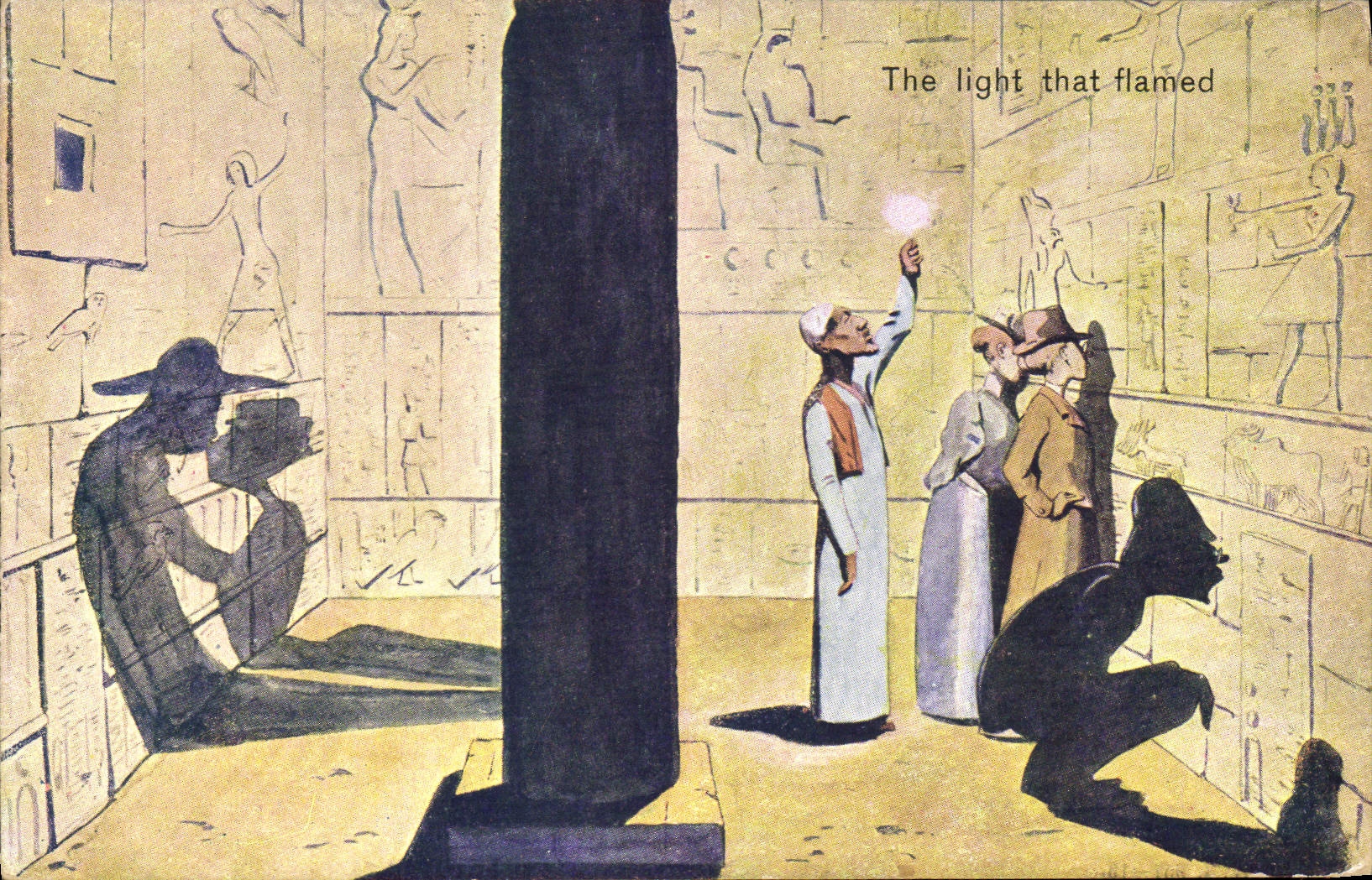 CPA Fantaisie Illustrateur The light that flamed Egypt Egypte