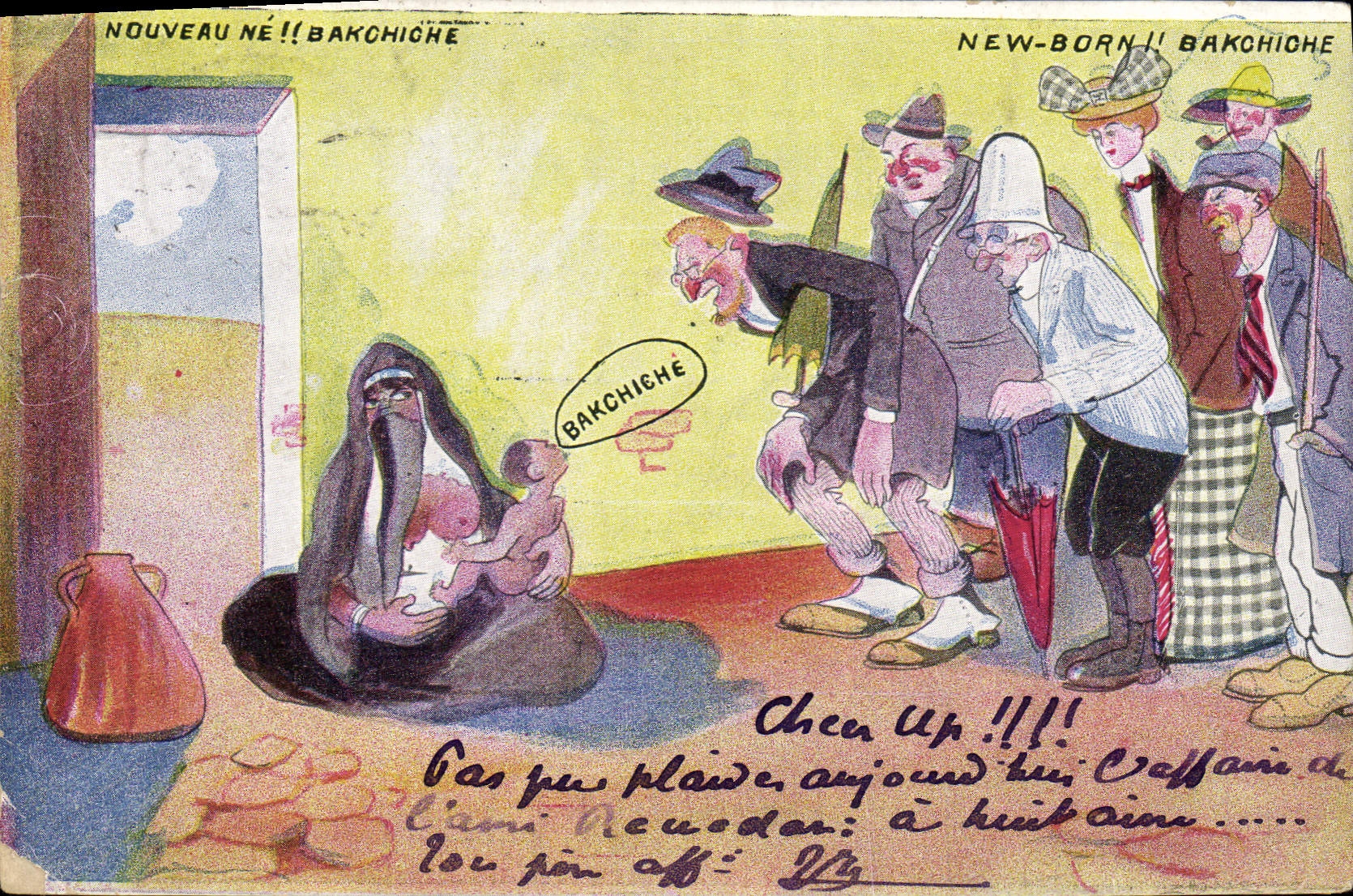 VINTAGE POSTCARD Fantasy Illustrator New Egypt Egypt