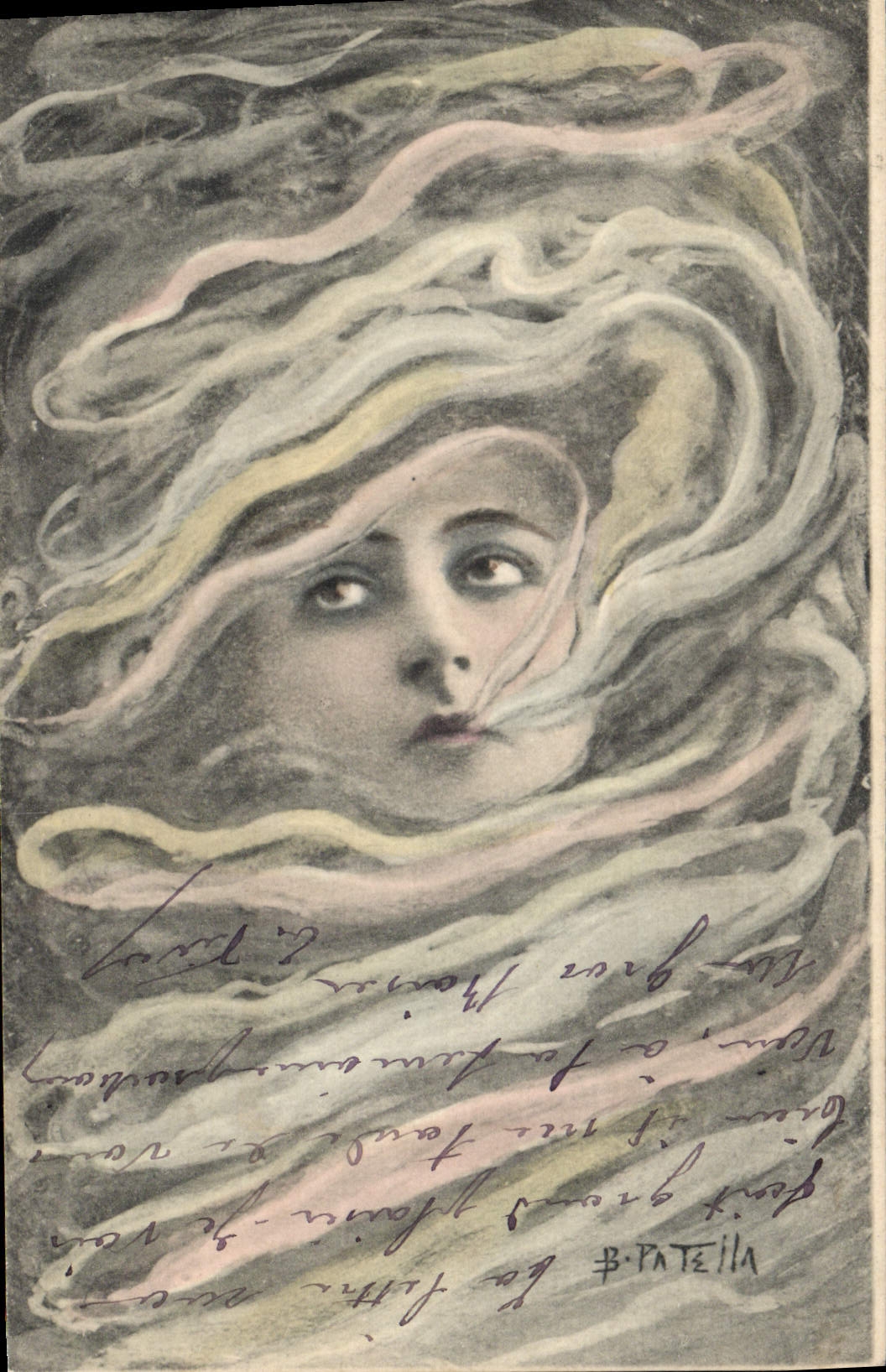 CPA Fantaisie Illustrateur Femme Patella