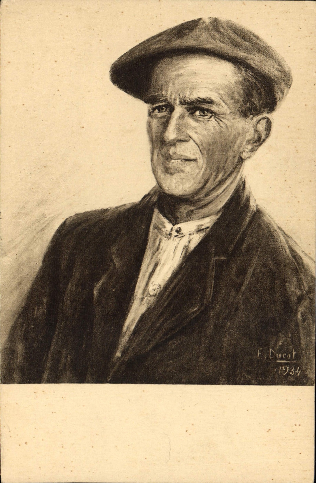 CPA Folklore Type basque Paysan du Labourd Ducot