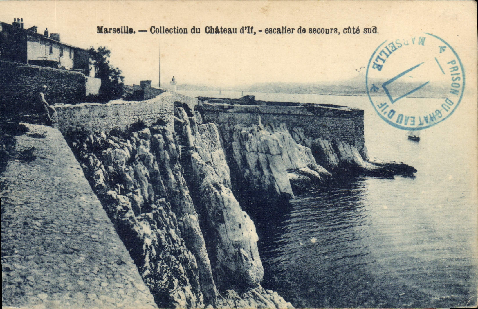 CPA Marseille Collection du Chateau d'If escalier de Secours