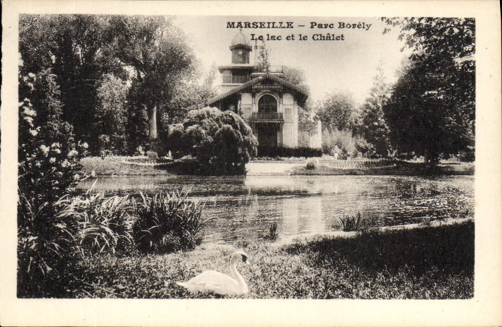 CPA Marseille Parc Borely Le lac et le chalet 