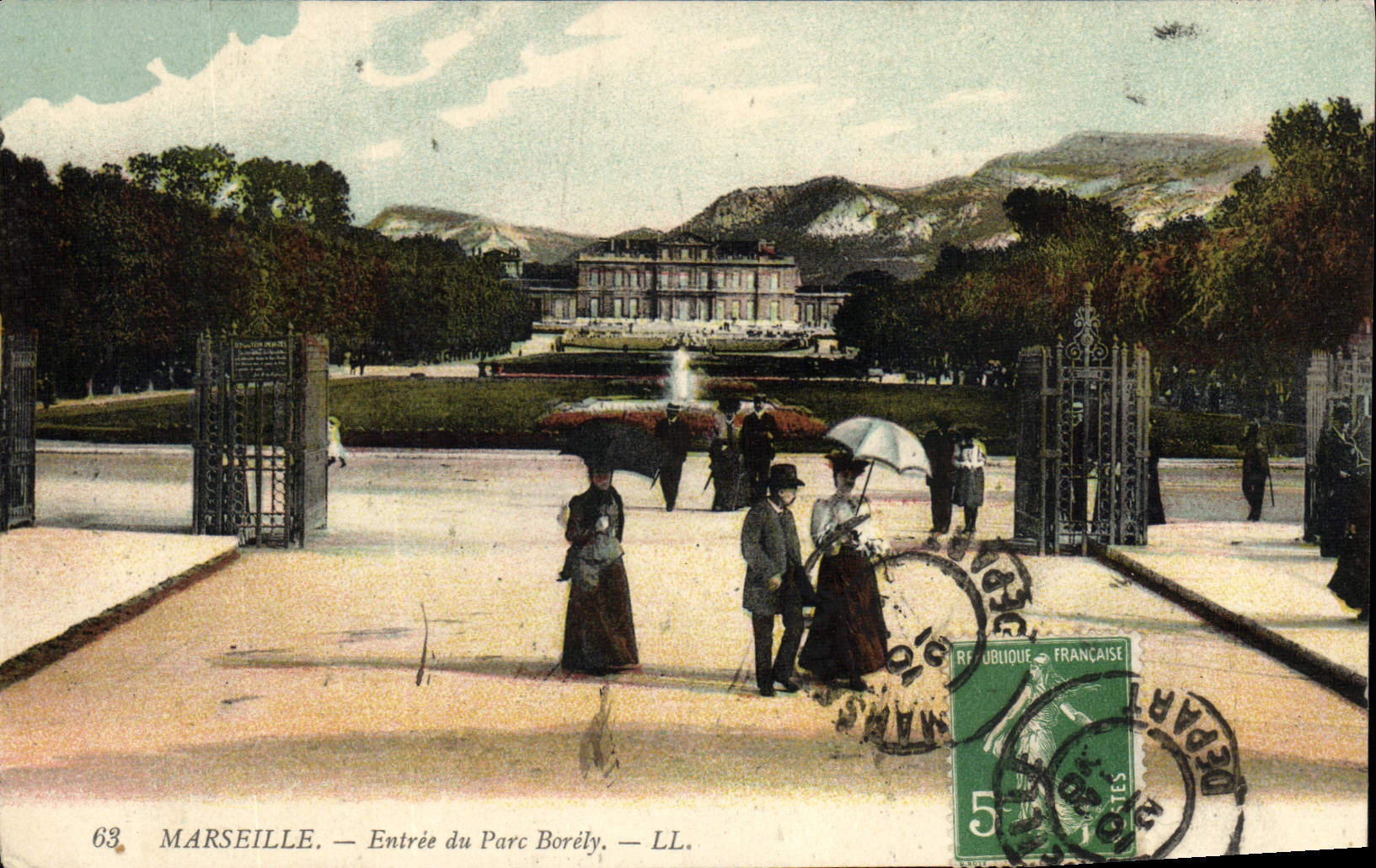 CPA Marseille Entree du Parc Borely