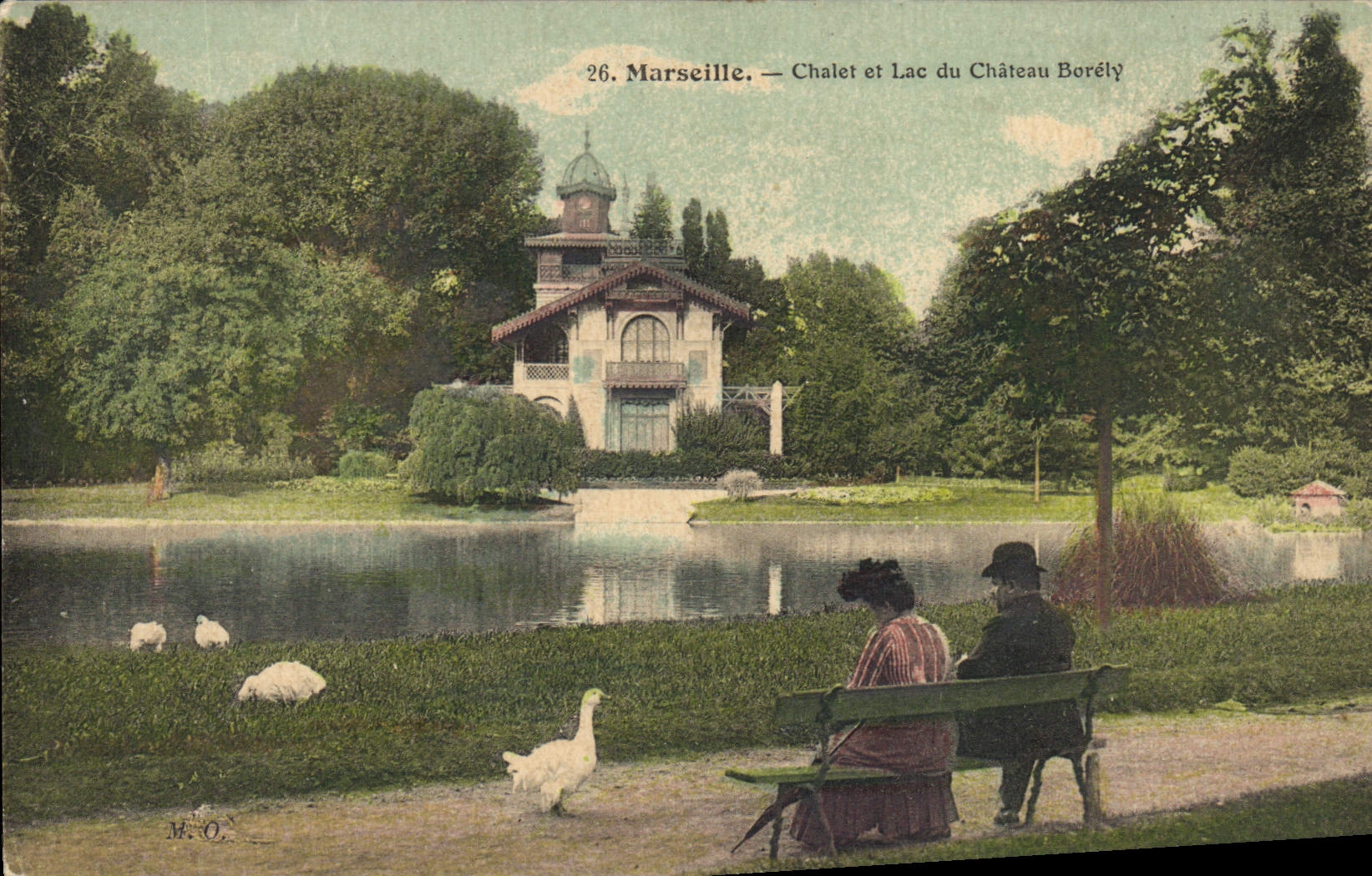 CPA Marseille Chalet et Lac du Chateau Borely