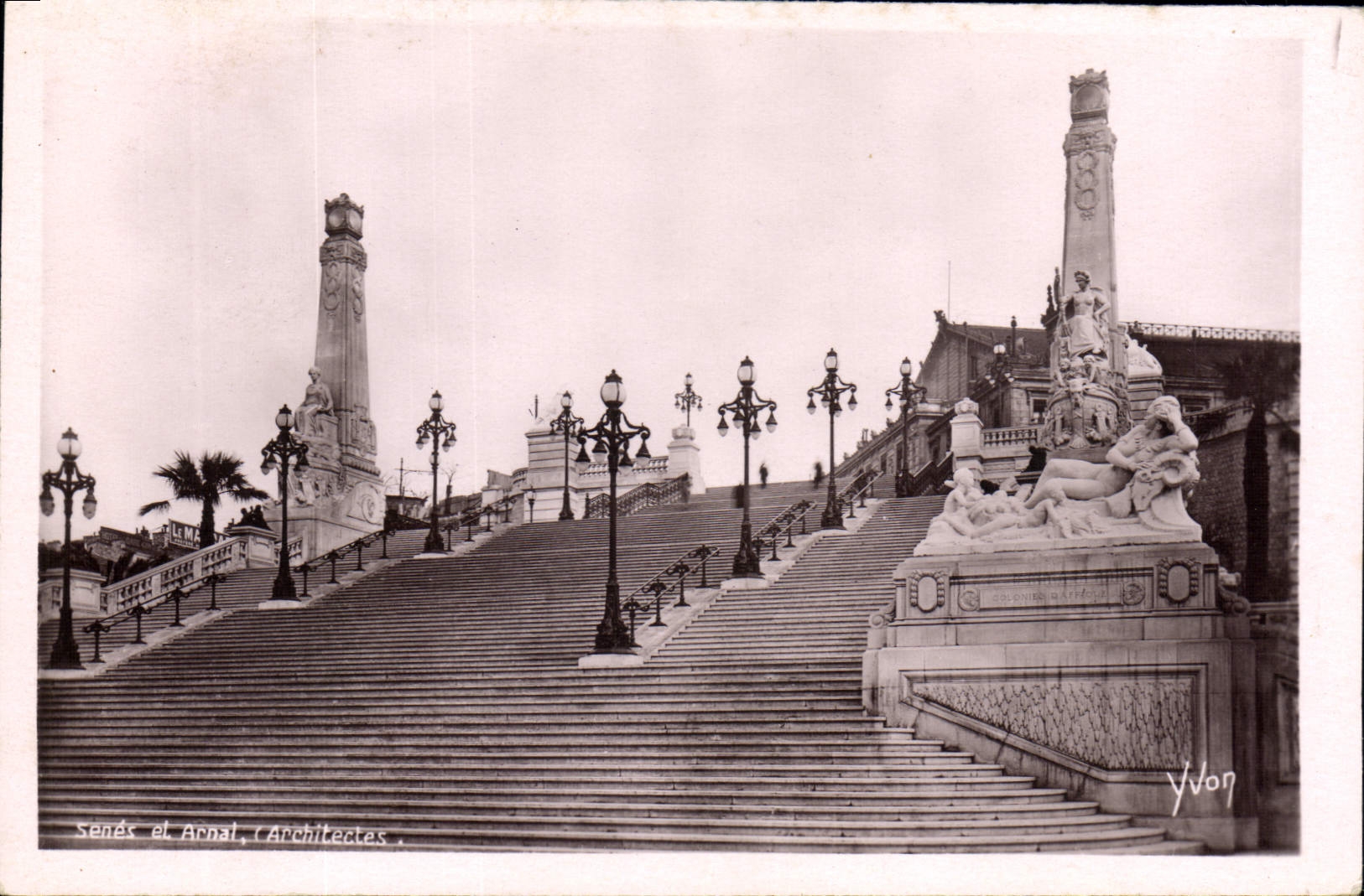 CPA Marseille L'escalier monumental