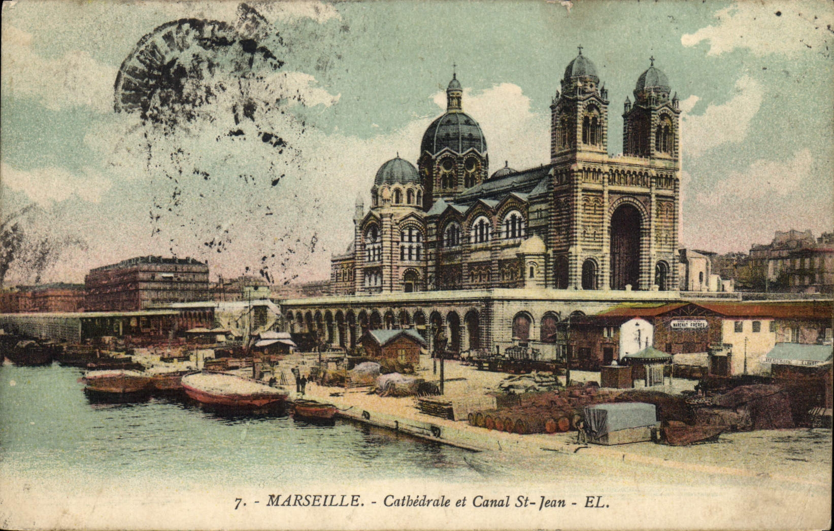 CPA Marseille La Cathedrale et Canal St Jean
