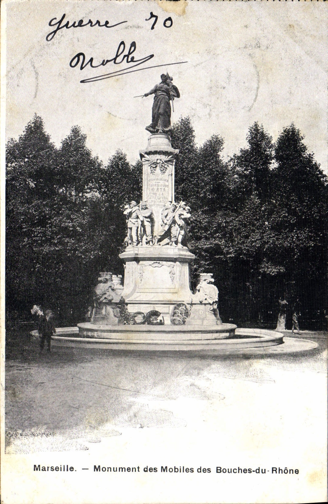 CPA Marseille Monument des Mobiles des Bouches du Rhone