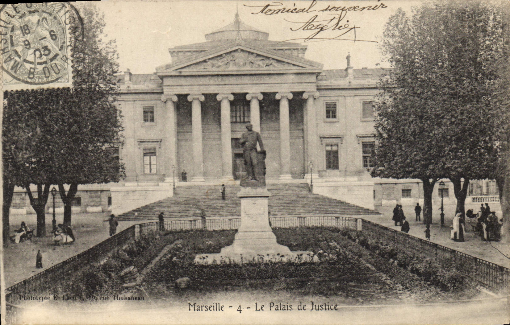 CPA Marseille Le Palais de Justice