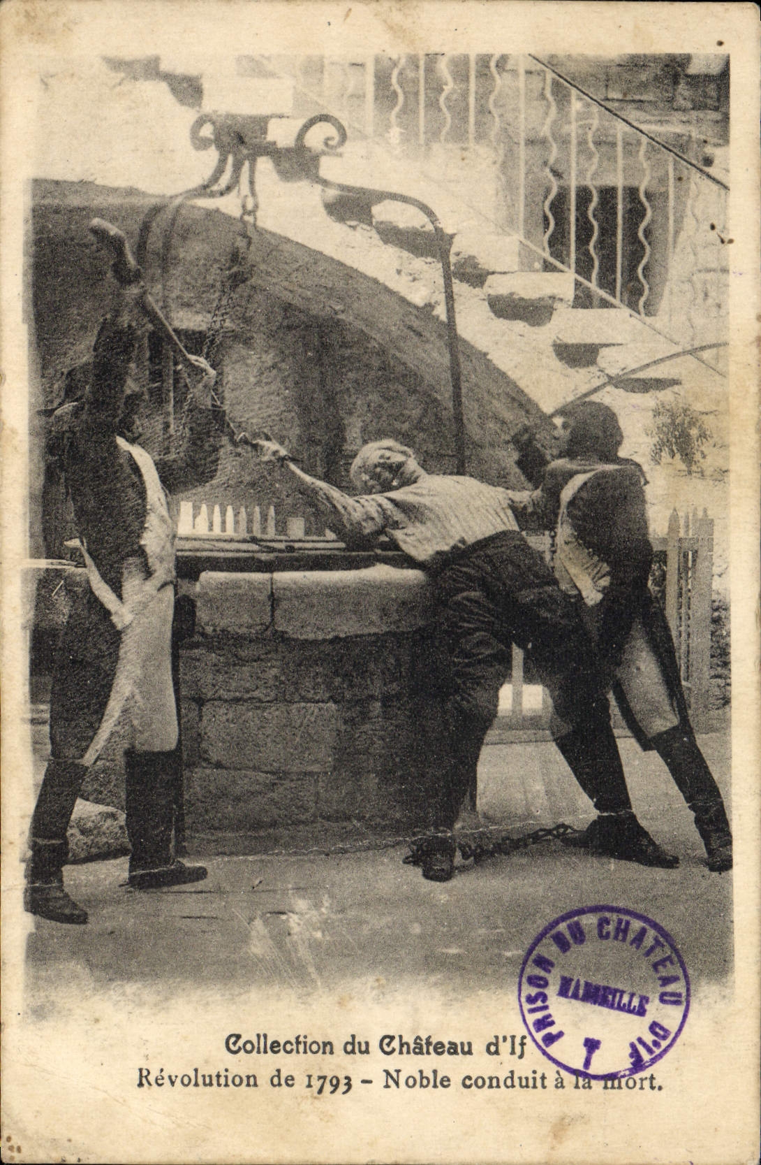 CPA Marseille Chateau d'If Revolution de 1793 Noble conduit a la mort