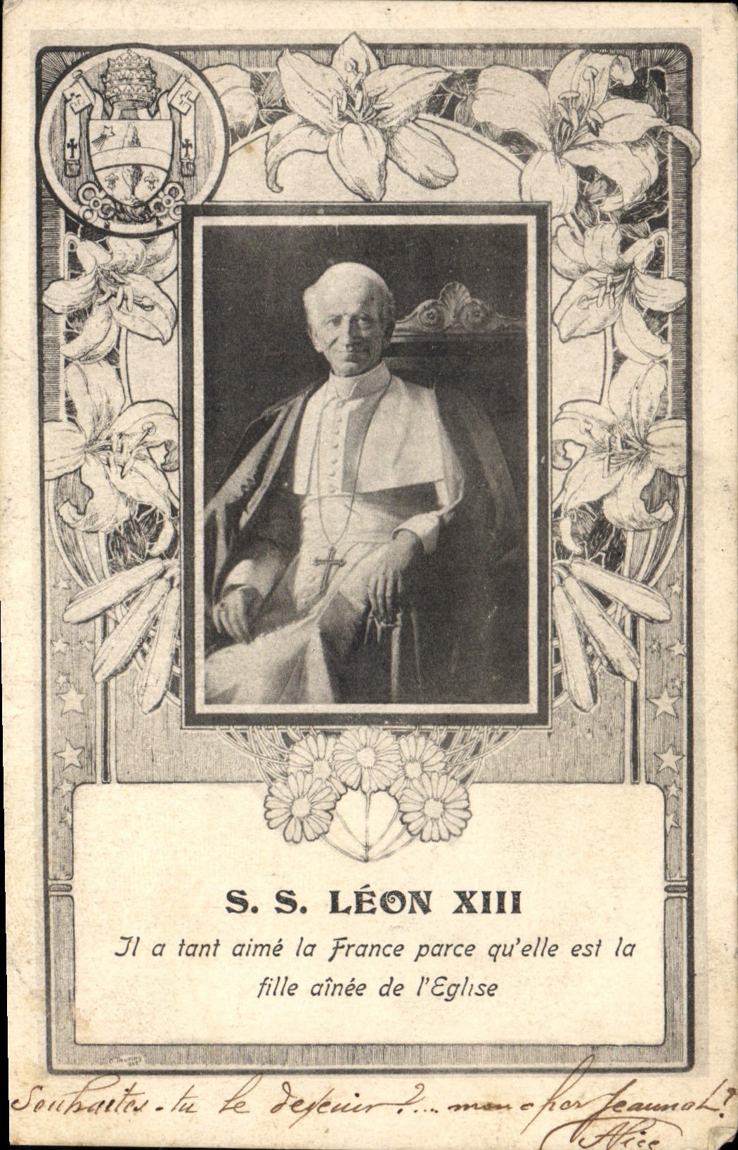 CPA Pape SS leon XIII