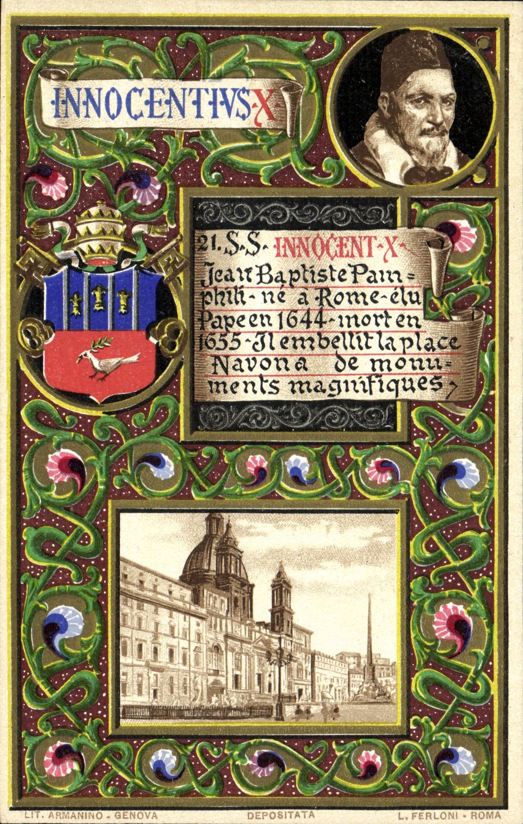 Papa inocente X de la POSTAL de la VENDIMIA