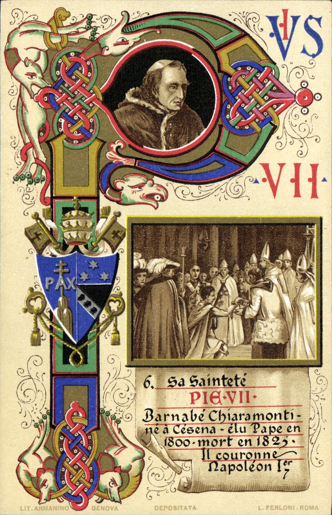 Papa blanco y negro de la POSTAL de la VENDIMIA VII