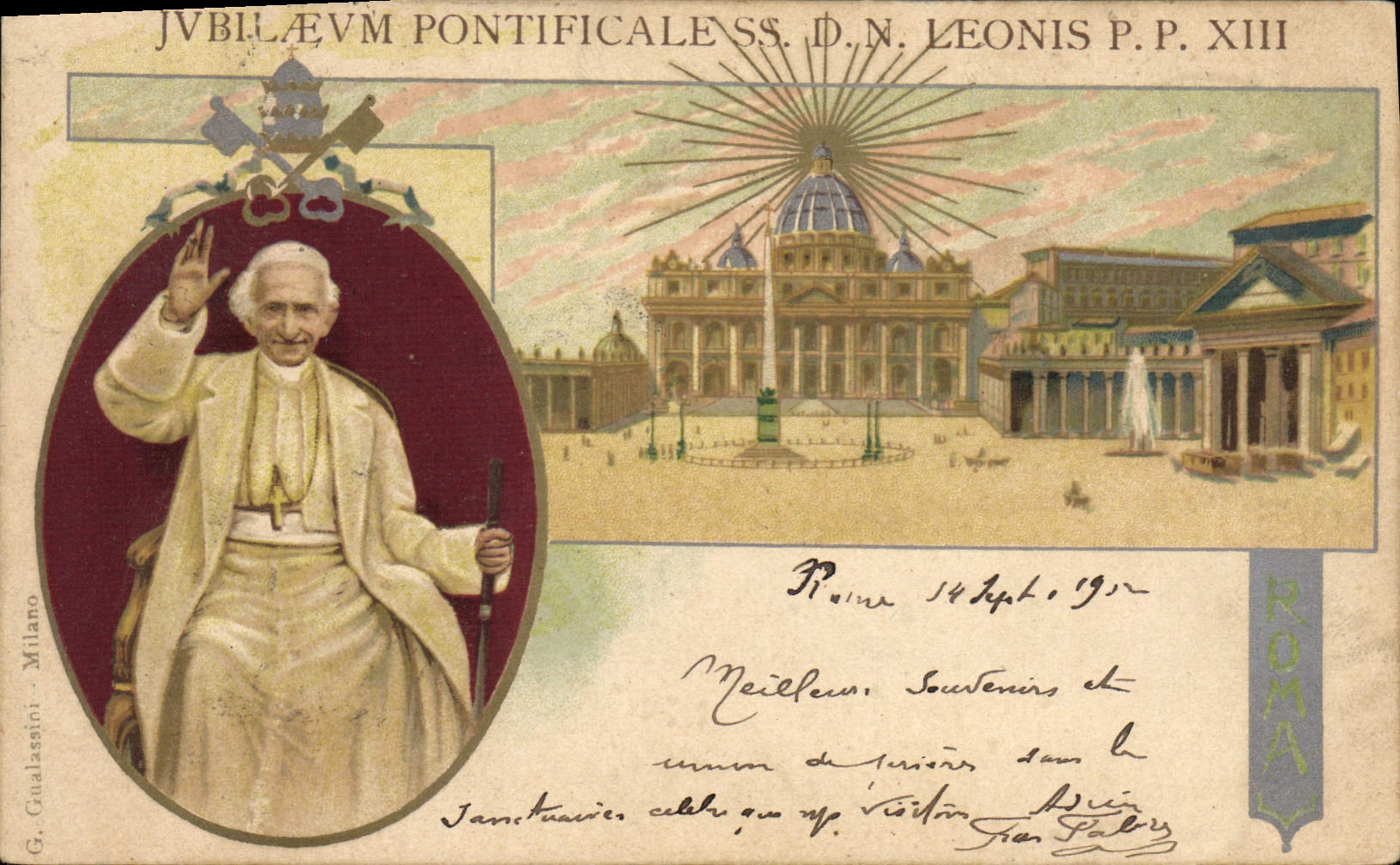 VINTAGE POSTCARD Pope Leonis PP XIII