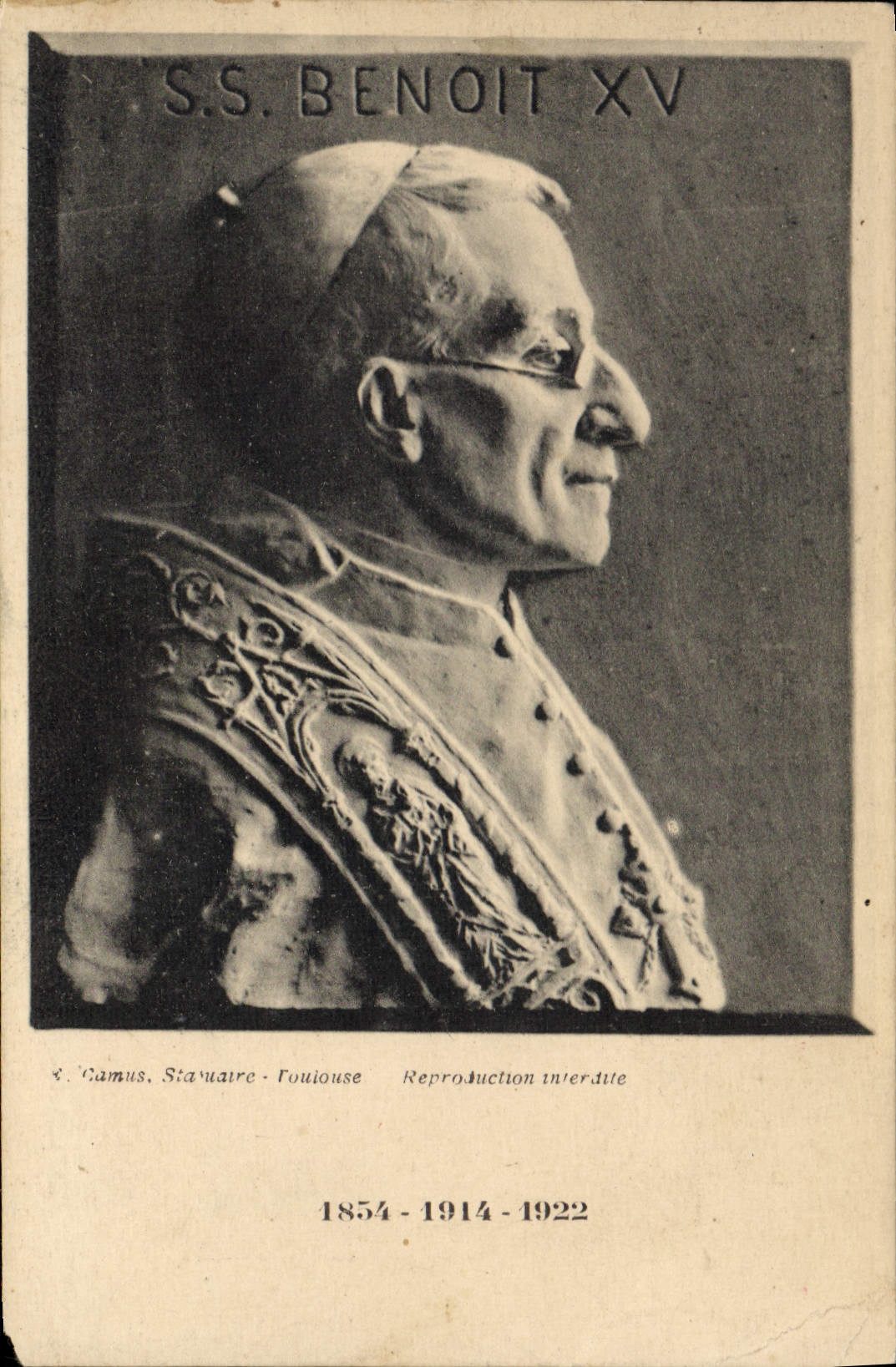 CPA Pape SS Benoit XV