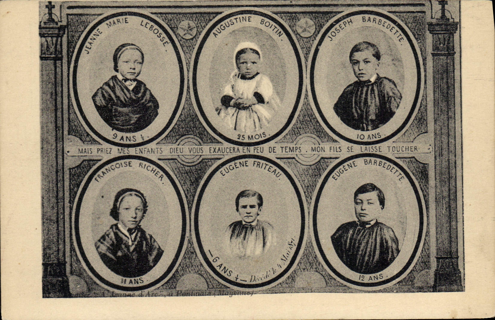CPA Enfants Jeanne Marie Lebosse Boitin Barbedette Richer Friteau