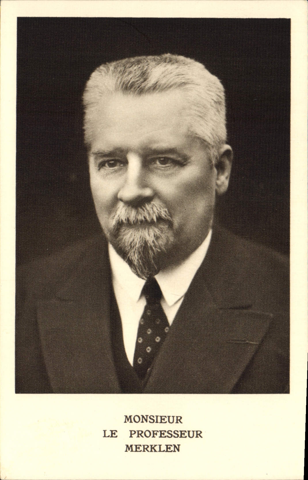 VINTAGE POSTCARD Mister professor Merklen