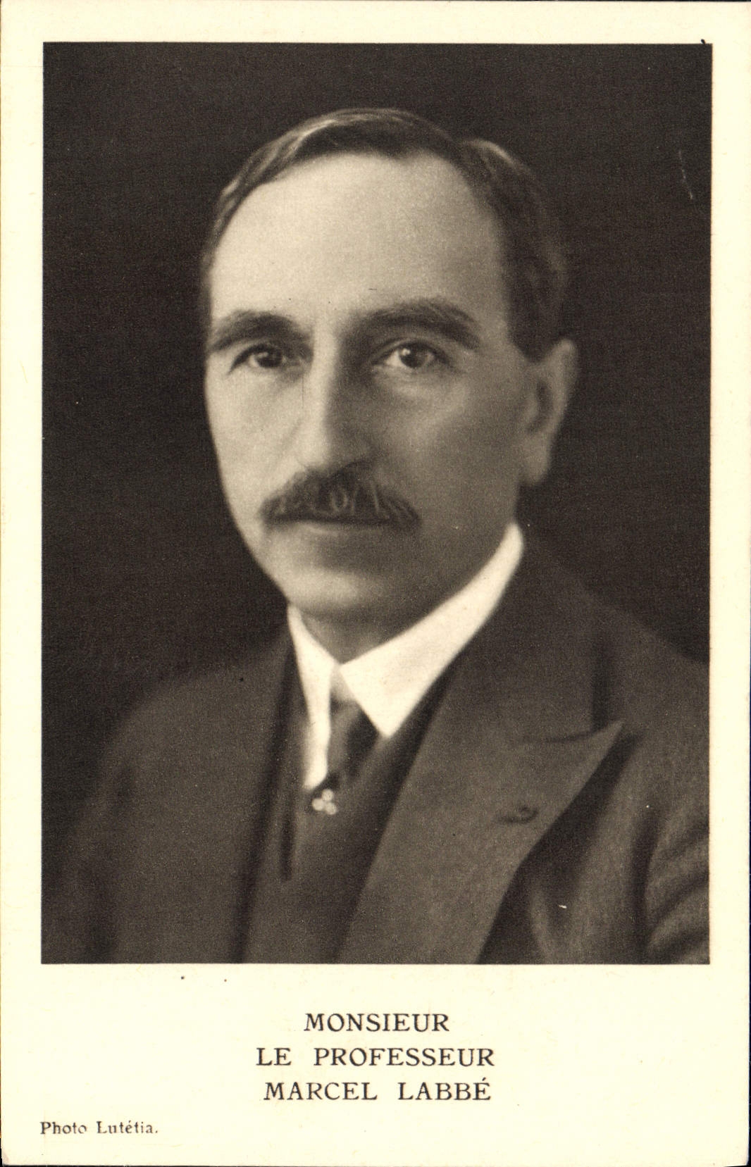 VINTAGE POSTCARD Mister Professor Marcel Labbe